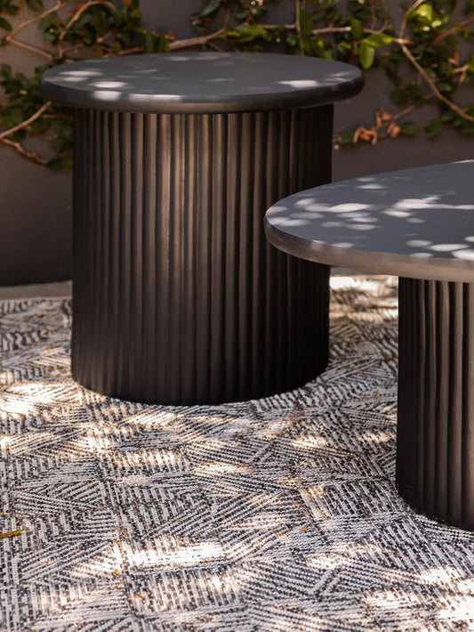 Bora Bora Outdoor Side Table in Carbon
