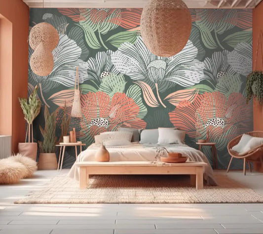 Wallpaper Passionate Floral