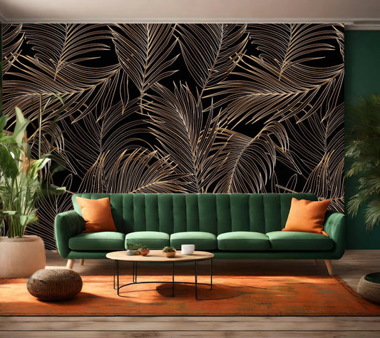 Wallpaper Golden Palm
