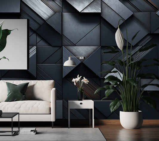 Wallpaper 3D Wall Panelling Geometric