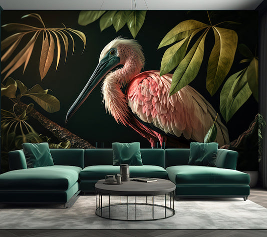 Wallpaper Pink Pelican