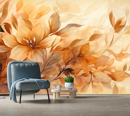 Wallpaper Floral Sun