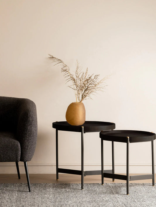 Roundhouse Side Table set of 2 Onyx