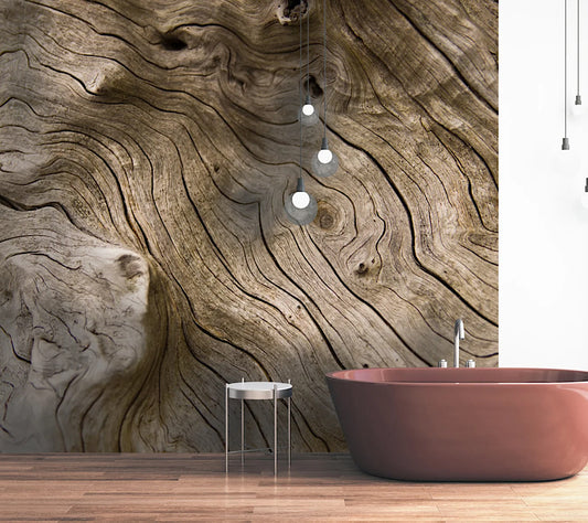 Wallpaper wooden flow