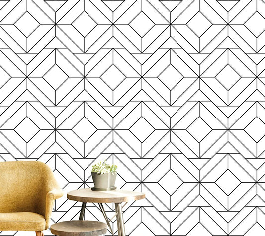 Wallpaper White Geometric