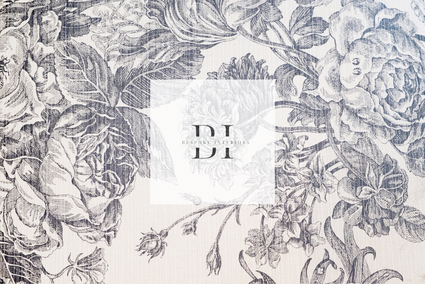Wallpaper Floral Faded Ink