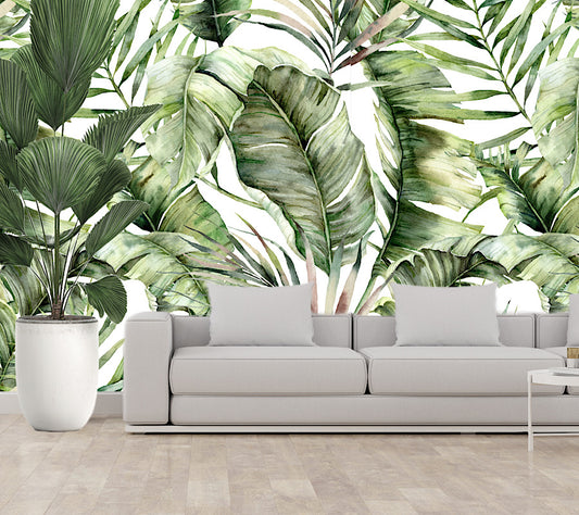 Wallpaper palm leaf