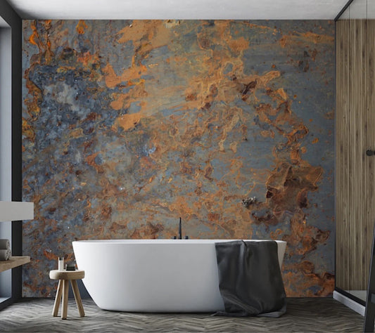Wallpaper Copper Impasto
